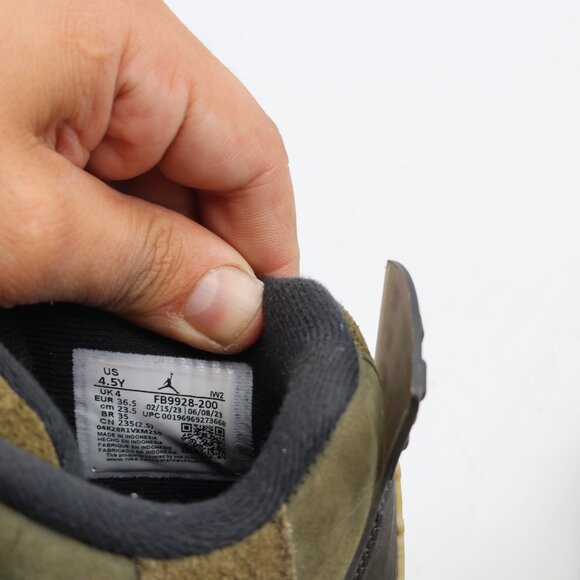 Nike Air Jordan 4 SE Retro Craft Olive Green Youth 4.5 Women’s 6 FB9928-200 - Picture 3 of 10